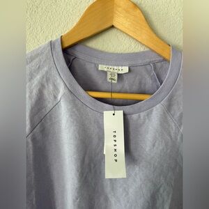 Topshop cropped Lavender Shirt